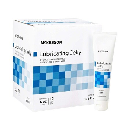 Mckesson Lubricating Jelly, 4-ounce Tube, 12PK 16-8919